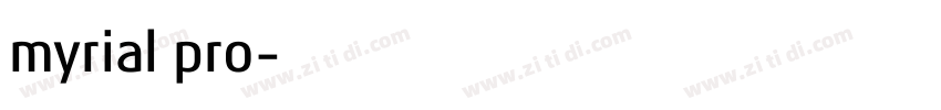 myrial pro字体转换